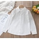 thumbnail image 4 of Blusas y camisas de manga larga con cuello redondo Camisa de manga larga con cuello de diamantes de imitación para niñas y niños de escuelas secundarias y grandes Blusa para niña, 4 of 9
