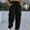 Black, variant on CLOISE Sweatpants Women Baggy Cargo Joggers Loose Pull on High Waisted Elastic Bottom Pants Khaki Gym Elastic Waist Drawstring Solid Sweatpants with Pockets Fashion Fall Long Sweatpants M