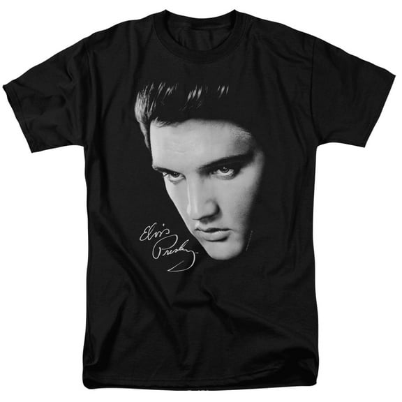 Elvis Presley Men's Face T-shirt XX-Large Black
