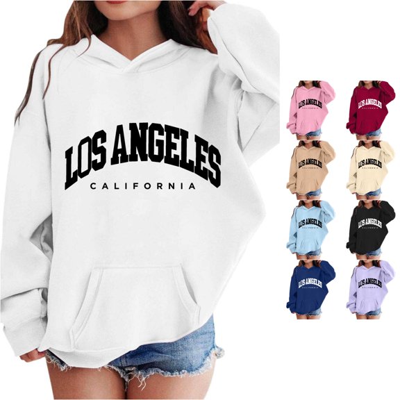 Zylarhe Boys Sweatshirts Girls Hoodies and Sweatshirts for Girls Cute Long Sleeve Pullover Sweatshirt for Kids Comfortable Daily Wear White 7-8 Years