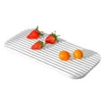 thumbnail image 1 of Nomeni Drain Rack Bar Silicone Outflow Pad Drying Mat Dish Kitchen Thick Counter Deep Grooves Dry, 1 of 1
