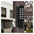 Double Keypad Digital Lock Keyless Code Password Waterproof Iron Garden Gate Lock Exterior Lock