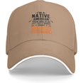thumbnail image 1 of Im A Native American Woman Hat Indigenous Pride Much Stronger Baseball Cap Golf Dad Hats Retro Classic Adjustable, 1 of 8