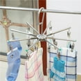 thumbnail image 5 of WHAMVOX  Clothes Hanger Clip Drying Rack Laundry Clothing Hangers Coat Hanging Silver, 5 of 8