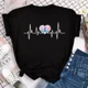 thumbnail image 4 of Camiseta informal de manga corta de verano, camiseta de algodón de tendencia dulce con puntadas superiores, ropa para niños, camisetas gráficas de moda para niños y niñas, 4 of 5
