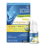 Mommy's Bliss Organic Baby Vitamin D Drops, 1.95 ml