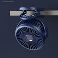 thumbnail image 4 of Mini 10000mAh Chargeable Clipped Fan 360° Rotation 4-speed Wind USB Desktop Ventilator Silent Air Conditioner for Bedroom Office, 4 of 21