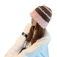 thumbnail image 3 of Sombrero de cubo de punto para mujer, sombreros de disfraz, Halloween, cálido, suave, ganchillo, Navidad, Año Nuevo, sombrero de cubo suave y cálido, 3 of 5