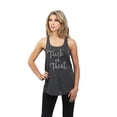 thumbnail image 2 of Thread Tank Trick Or Treat Women's Sleeveless Flowy Racerback Tank Top Charcoal Small, 2 of 5