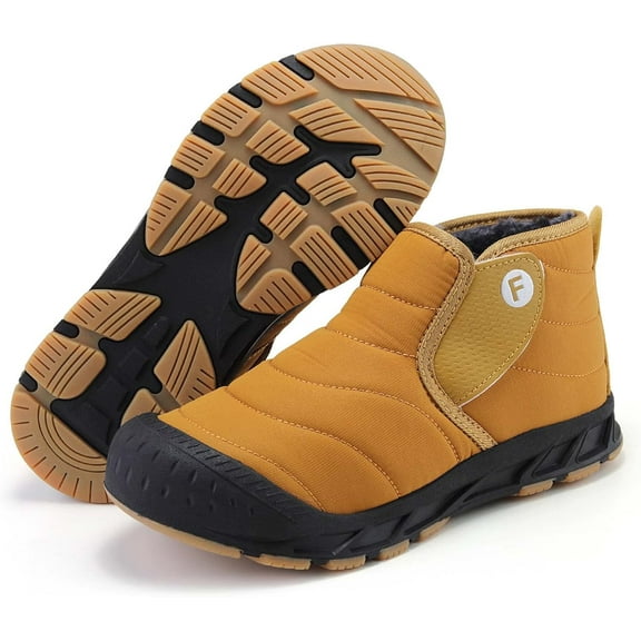 Winter Snow Ankle Boots Fur Lining Waterproof Outdoor Slip On Booties Sneakers for Women and Men