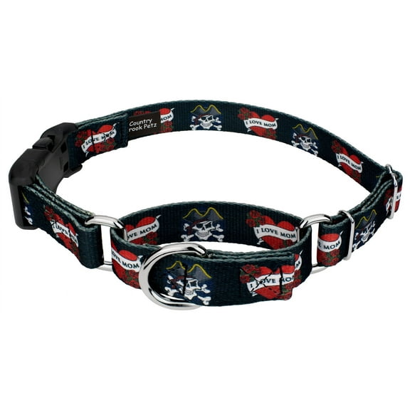 Country Brook Petz® I Love Mom Martingale with Plastic Buckle, Extra Small