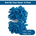 thumbnail image 4 of 100g 9m 2pack Bulky Loop Yarn for Finger Knitting Soft,Off The Hook Loop Yarn,No-Needle Craft Chenille Yarn for Crocheting, Hand-Knitting Yarn, 4 of 9