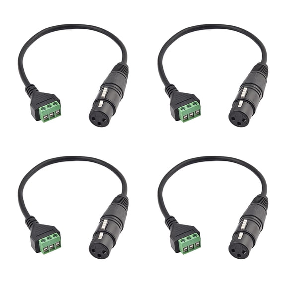 Cable adaptador Teansic XLR hembra a terminal de 3 pines