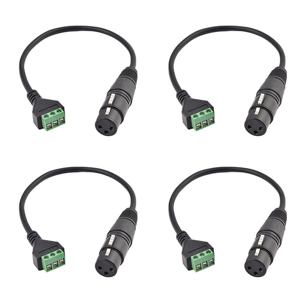 Cable adaptador Teansic XLR hembra a terminal de 3 pines