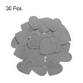 thumbnail image 3 of Parche de hierro en forma de corazón Uxcell, parches bordados, parches de transferencia de hierro para reparación de ropa, gris, 30PCS, 1.57"x1.37", 3 of 6