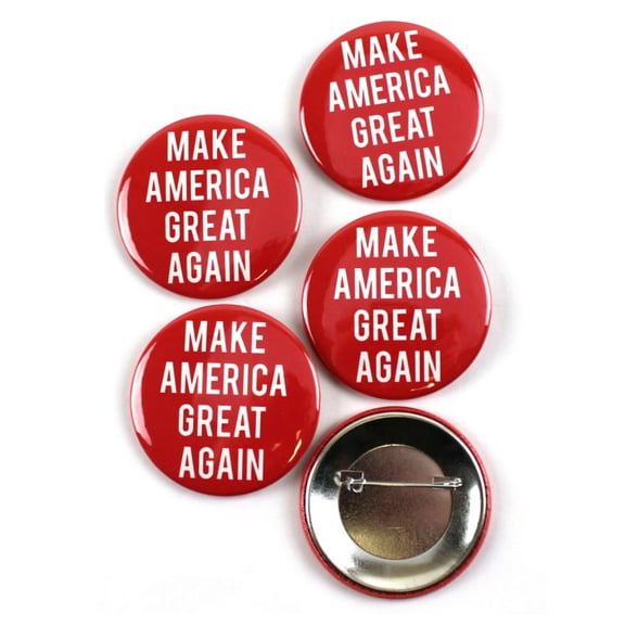 Make America Great Again Trump Political Pinback Buttons - 2.25 Inch Round - 5 Pack