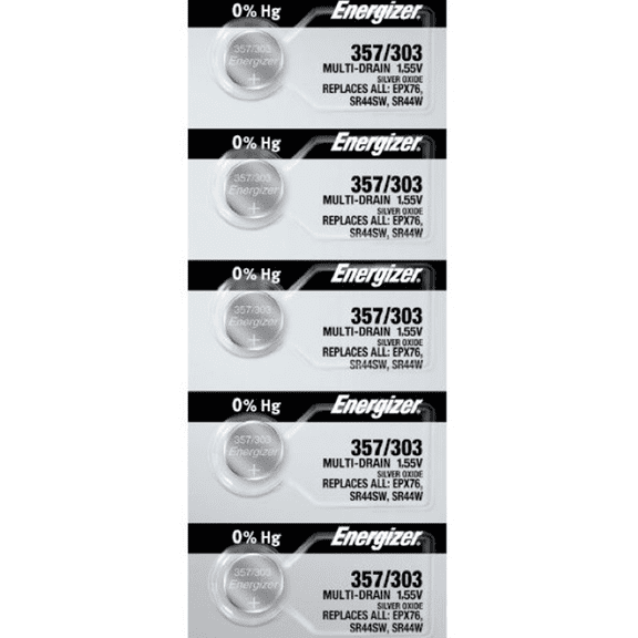 Energizer 357/303 Silver Oxide Watch Battery (12 Pack)