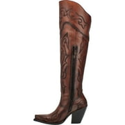 Dan Post Boots Womens Seductress Embroidered Snip Toe Zippered Cowboy Tall