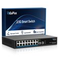 thumbnail image 1 of Conmutador Ethernet GigaPlus 2,5 Gb 18 puertos 16 x 2,5 G Base-T 2 x 10 G SFP+, 1 of 7