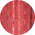 thumbnail image 1 of Ahgly Company Indoor Round Oriental Red Traditional Area Rugs, 4' Round, 1 of 4