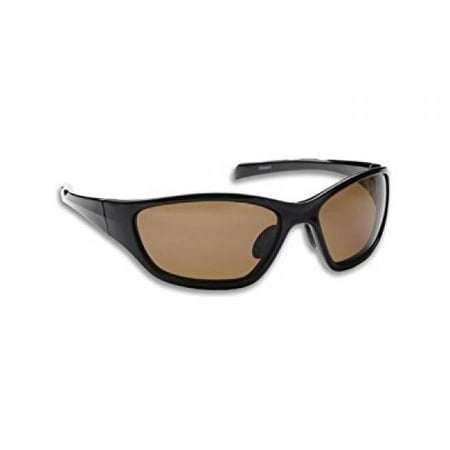 Wave Original Polarized Sunglasses (Black Frame, Brown Lens)