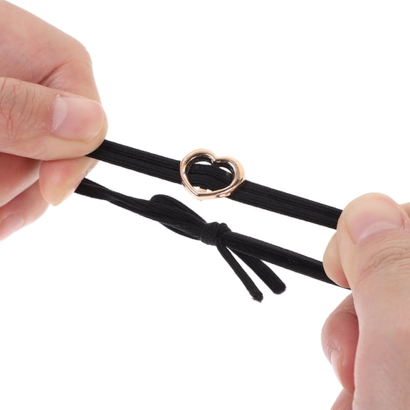 LOLIPPYY 30Pcs Heart Design Hair Ties Hold Hair for Women and Girls Assorted Color