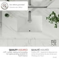thumbnail image 4 of Stylish Undermount 18-1/4"L x 13"W White Porcelain Rectangular Bathroom Sink P-201, 4 of 10