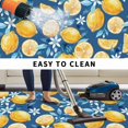 thumbnail image 5 of Yellow Lemon Blue Floral Outdoor Rug for Patio/Deck/Porch, Non-Slip Large Area Rug 6 x 9 Ft, Summer Botanical Navy Blue Indoor Outdoor Rugs Washable Area Rugs, Reversible Camping Rug Carpet Runner, 5 of 8