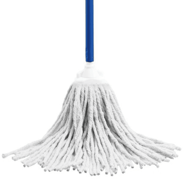 LOLA Cotton Deck Mop W/ 4-Ply High-Quality Yarn, Resin Coated 4-Piece Steel Handle