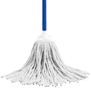 LOLA Cotton Deck Mop W/ 4-Ply High-Quality Yarn, Resin Coated 4-Piece Steel Handle