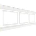 thumbnail image 3 of Ekena millwork 94 1/2"L (Adjustable 32"H to 36"H) Ashford Square Panel Traditional Wainscot Paneling Kit, 3 of 3