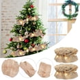 thumbnail image 2 of Rustic Christmas Tree Garland Rustic Craft Garland Burlap Tan Garland Christmas Tree Ribbon for Christmas Crafts Decoration Floral Bows Craft 9 Feet, 2 of 9