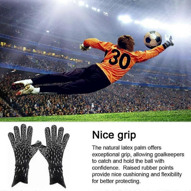 Soccer Goalkeeper Gloves Thickened Breathable Football Gloves Anti-Slip Latex Training Gloves for Teenagers Adults