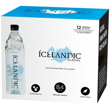 celandic Glacial Natural Spring Water, 12 Pack, 33.8 fl. oz. Bottles