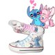 thumbnail image 1 of Disney Lilo &amperio; Puntada Patrón pintado a mano Zapatos Moda Casual Deportes Zapatos de lona altos y bajos para hombres y mujeres Parejas340 Deng Xun unisex, 1 of 2