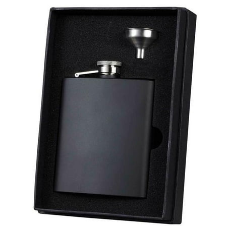 

Raven Flask Gift Set with Funnel Black Matte