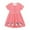 Z7-Watermelon Red, variant on Little Girls Dresses Size 7-8 Floral Prints Crew Neck Sweet Sleeve Outfits Birthday Casual Toddler Little Girl Summer Dresses,Yellow,6-7 Years