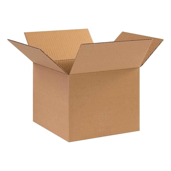 Shipping Boxes 10x10x8 Inches, 25 Pack - Corrugated Cardboard Boxes for Packaging & Moving - 200#/32 ECT Strength - Office & Business Supplies