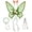 Green, variant on Fairy Wings for Adults Fairy Costume Set with Elf Ears Wand Wreath for Halloween Party, 19.7" x 14.9"