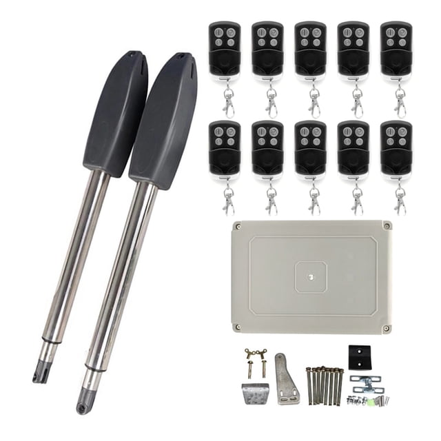400KG Automatic Electric Swing Gate Opener Kit Pull Arm Drive Swing Door Operator Motor Actuator Multi Remote Control Optional For Driveway ,Ultra-Quiet Operation