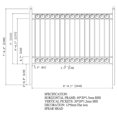 thumbnail image 2 of ALEKO FENCEDUB Steel Fence - DUBLIN Style - 8 x 5 Ft, 2 of 5