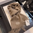 thumbnail image 6 of Premium 100% Australian Merino Wool Scarf, Winter Soft & Warm Wrap for Women & Men,180*32cm,off-white, 6 of 24