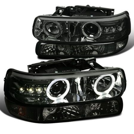 Spec D Tuning 1992 2002 Chevy Chevrolet Silverado Tahoe Suburban Spec D Tuning 1992 2002 Chevy Chevrolet Silverado Tahoe Suburban Smoke Led Projector Headlights