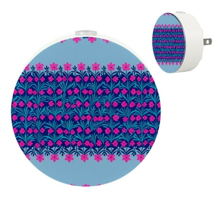 

Plug in Led Night Light with Auto Dusk to Dawn Sensor White Nightlights for Hallway Bedroom Kids Room Kitchen Stairway 2 Pack Tulip Purple Cartoon Flower Mother S Day
