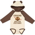 thumbnail image 3 of Inktastic Thanksgiving Grandma Little Turkey Boys or Girls Long Sleeve Baby Bodysuit, 3 of 5