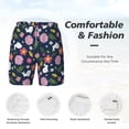 thumbnail image 5 of Xecao Floral Rabbit for Men's Swimming Trunks Swim Trunks Quick Dry Swim Shorts with Mesh Lining Funny Swimwear Bathing Suits, 5 of 9