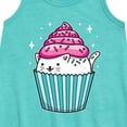 thumbnail image 2 of Instant Message - Cat Cupcake - Toddler and Youth Girls A-line Dress, 2 of 5