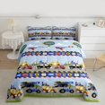 thumbnail image 2 of Homewish Car Theme 2pcs Bedding Comforter Set For Teens Boys Girls,Cartoon Truck Twin Comforter Sets,Construction Vehicles Breathable Bedding Set,Microfiber Bedroom Decor, 2 of 8