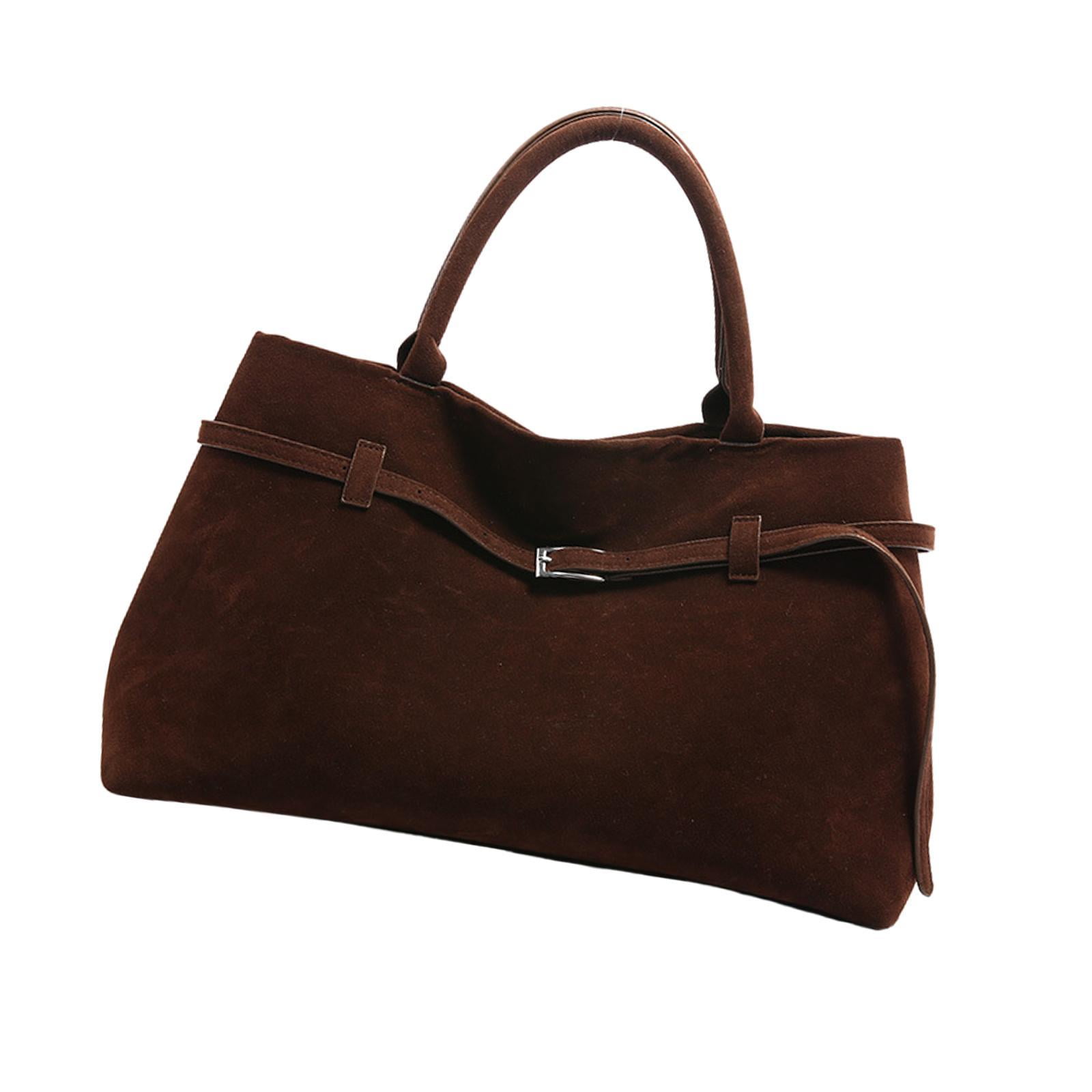 yuksok Tote Bag for Women Large Vintage Hobo Handbag Top Handle Bag Suede Bag