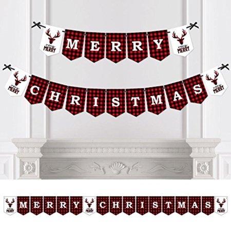 Custom Prancing Plaid Personalized Christmas Holiday Buffalo